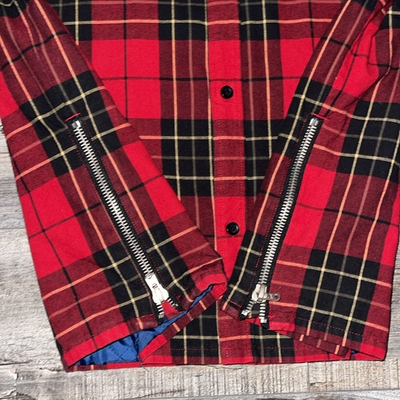 Fear of God (FOG) collection one (2015-2016) red plaid shacket in size Small - Picture 4 of 8